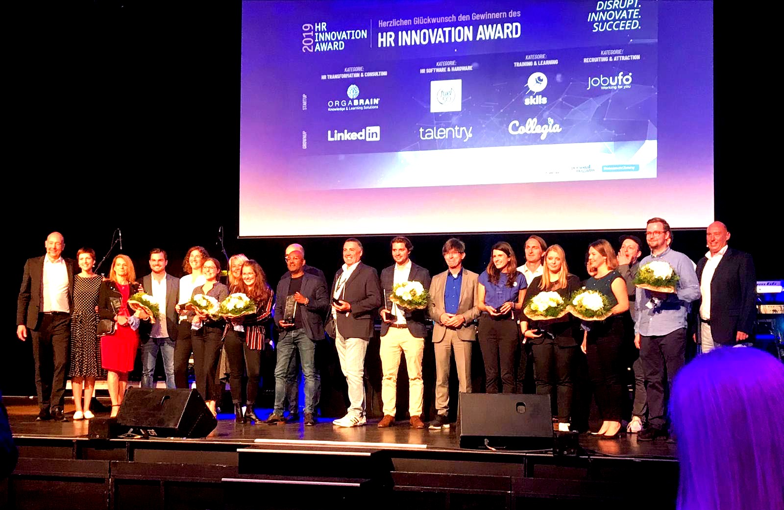 Die Gewinner des "HR Innovation Award"s 2019
